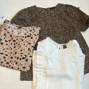 XS Small ruffle, flutter sleeve shirt bundle/ lot